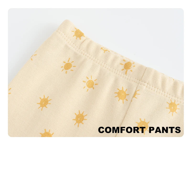 Kiddiezoom 5 Pcs Fashion Baby Boy Girl Pants 0-12Months 100%Cotton Soft Newborn Leggings