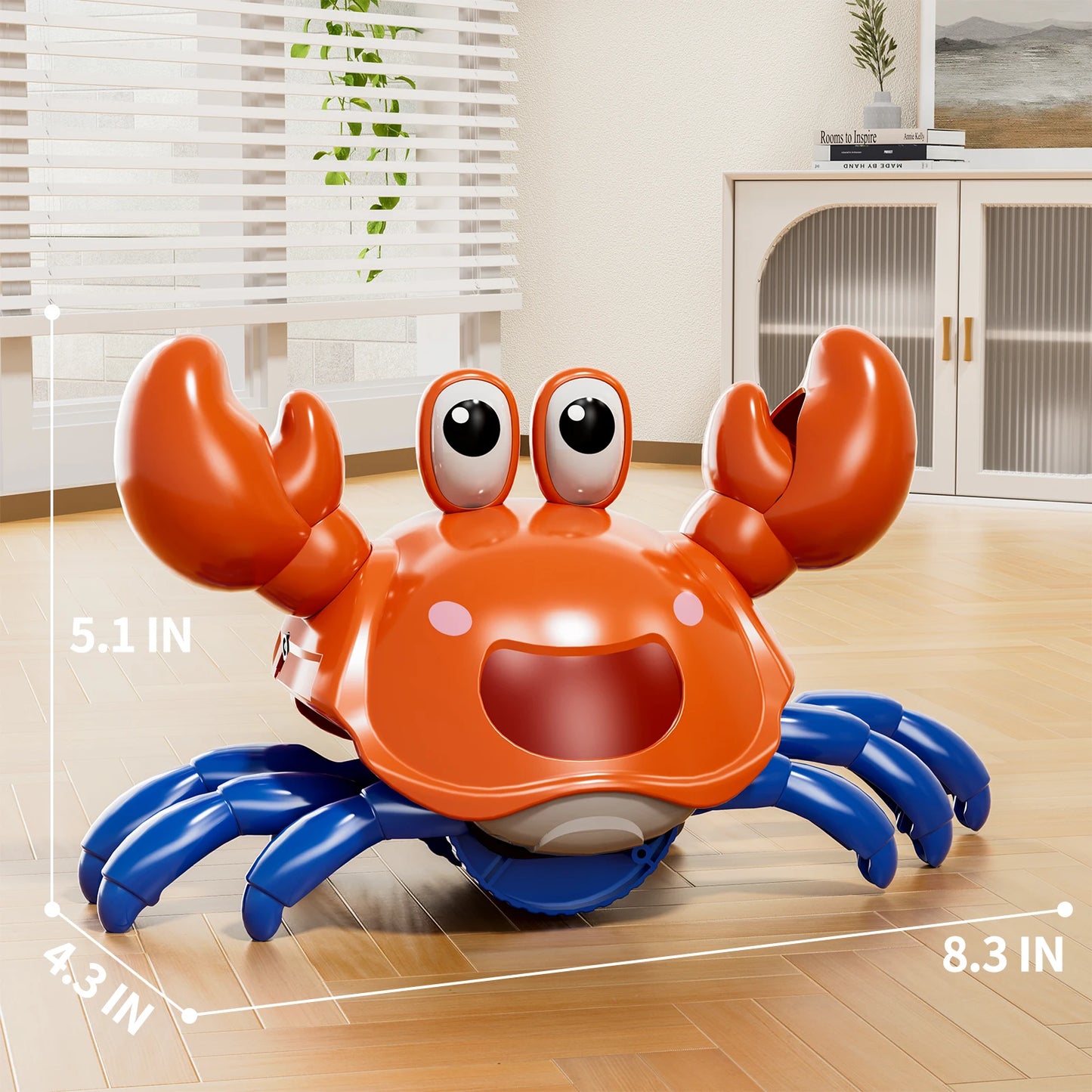 Crawling Crab Toy, Dancing Moving Crab Toys for Girl Boys, Crawling Crab Toy Birthday Gifts