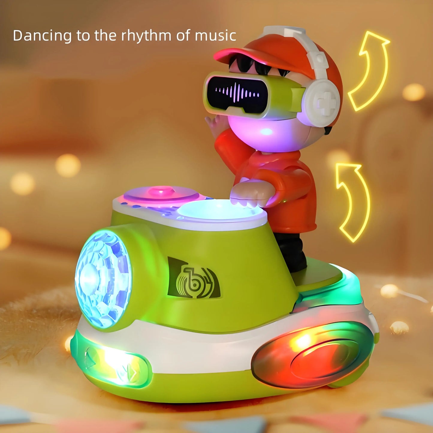 Interactive DJ Toy for Kids - Light-Up, Music-Synced Dancing Fun - Perfect Birthday, Christmas, Thanksgiving & Halloween Gift
