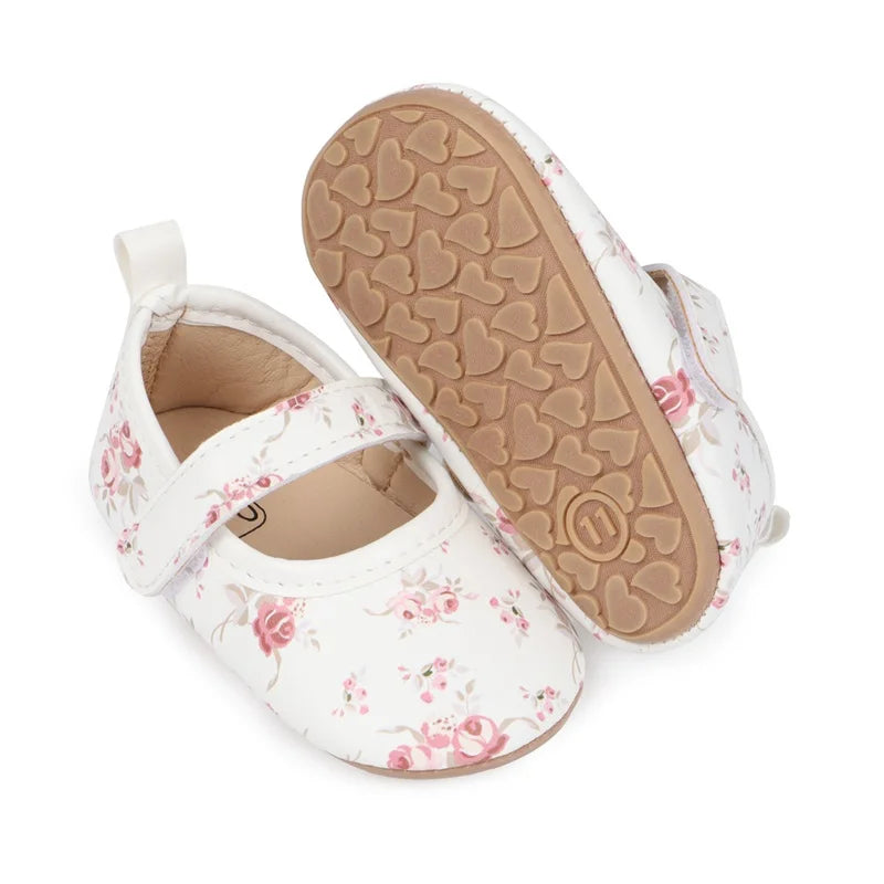 Infant Girls Sparkly Sequin Mary Jane Shoes Glittery Soft PU Leather Non-slip Sole First Walker Shoes for Toddlers
