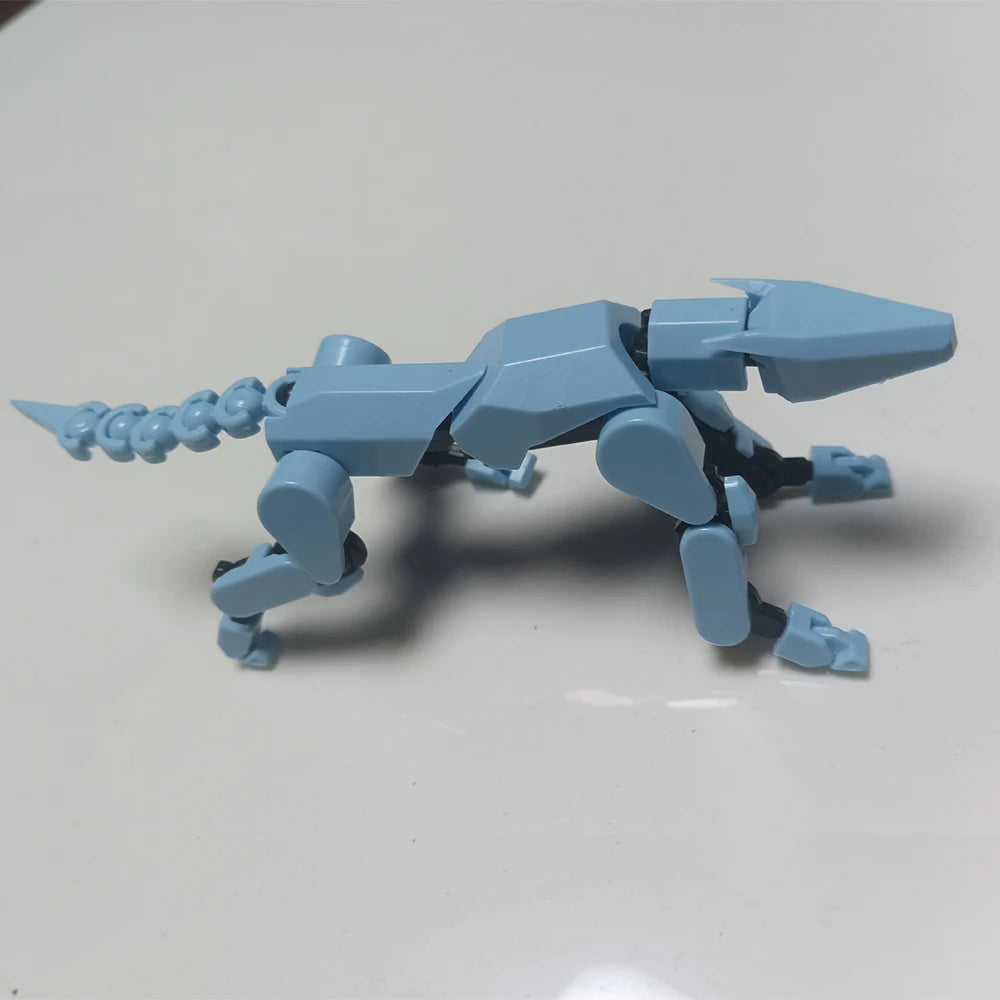 3D Multi-Jointed Movable Shapeshift Robot Joint Dog Creative Printed Mannequin Dummy Action Model Doll Toys for Children's Gifts