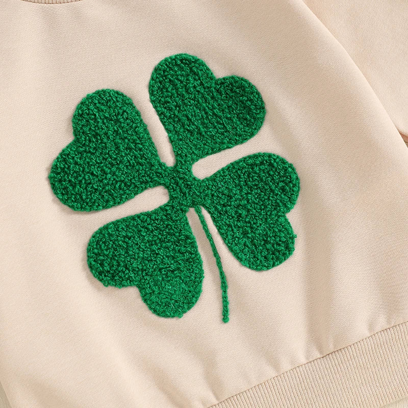 St Patrick s Day Green Shamrock Print for Infant Baby Toddler