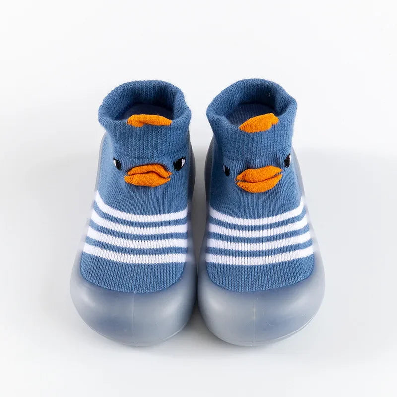 Little Yellow Duck Infant Walking Shoes Spring and Autumn Soft Sole Baby Shoes Non slip Preschool Floor Indoor Socks and Shoes