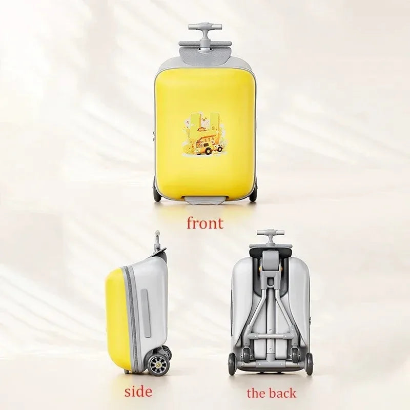 Children's Luggage Case Ride and Walk Suitcase for Baby Boys Girls Stroller Carry-On Wheel Luggage Travel Bag Boarding Suitcase