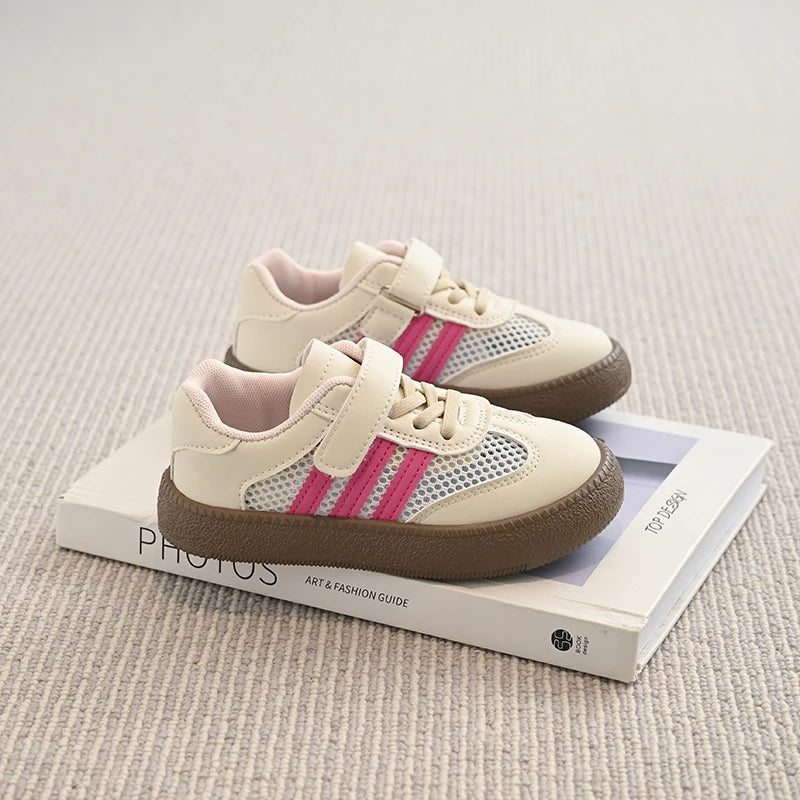Casual Shoes for Girls Boys Soft Bottom Anti-slippery Chic Air-mesh Baby Walk Shoe