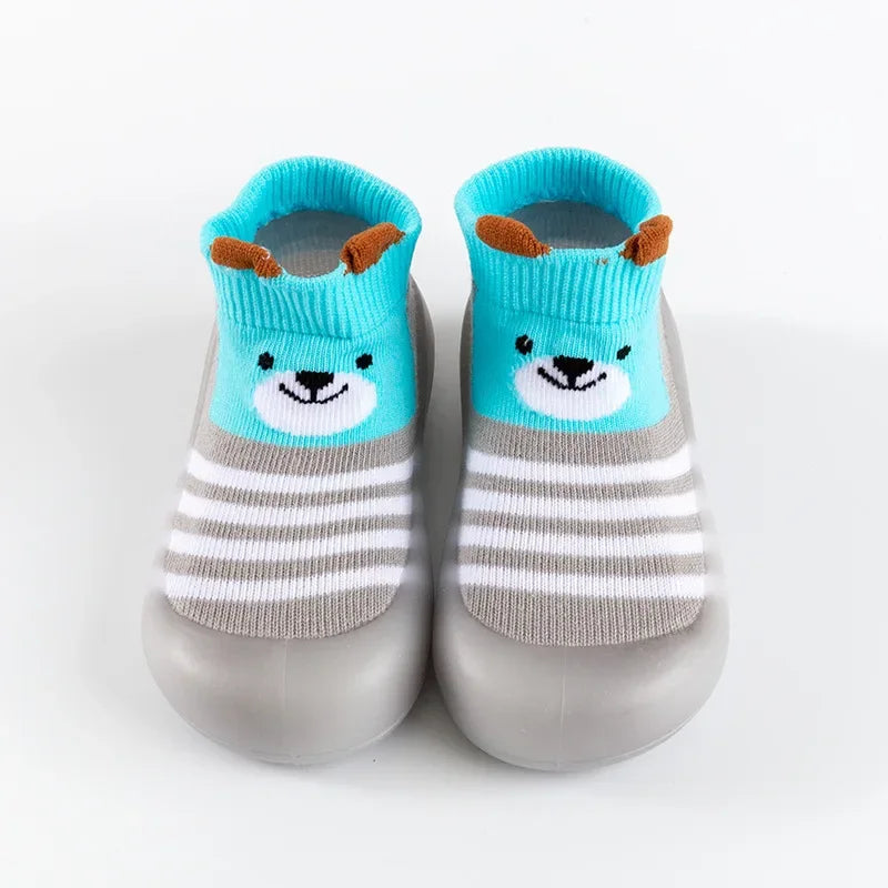 Little Yellow Duck Infant Walking Shoes Spring and Autumn Soft Sole Baby Shoes Non slip Preschool Floor Indoor Socks and Shoes