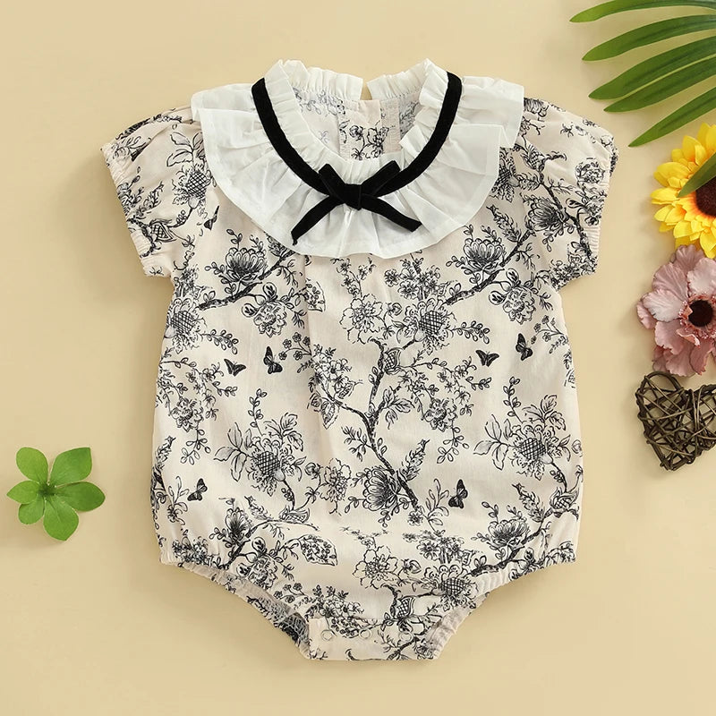 Adorable Baby Girls Cute Floral Print Stylish Infant Clothes for Your Little One