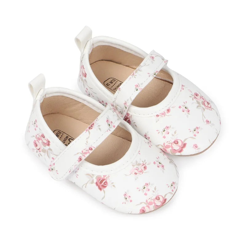 Infant Girls Sparkly Sequin Mary Jane Shoes Glittery Soft PU Leather Non-slip Sole First Walker Shoes for Toddlers
