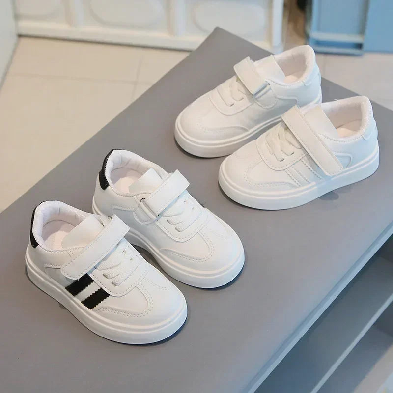 Boys Girls White Shoes Non-slip Soft Sole