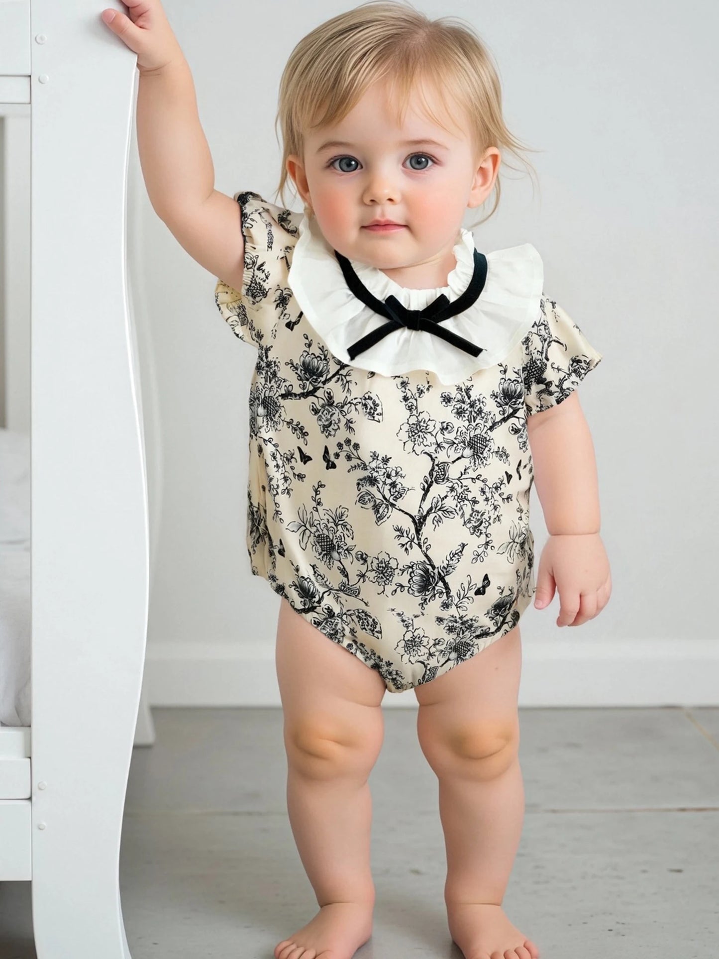 Adorable Baby Girls Cute Floral Print Stylish Infant Clothes for Your Little One