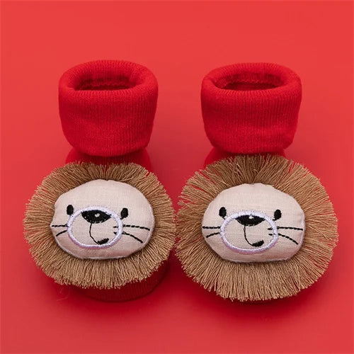 Winter Thick Infant Socks for Girls Boys Kids Christmas New Year's Socks Anti Slip Cotton Short Socks for Newborns