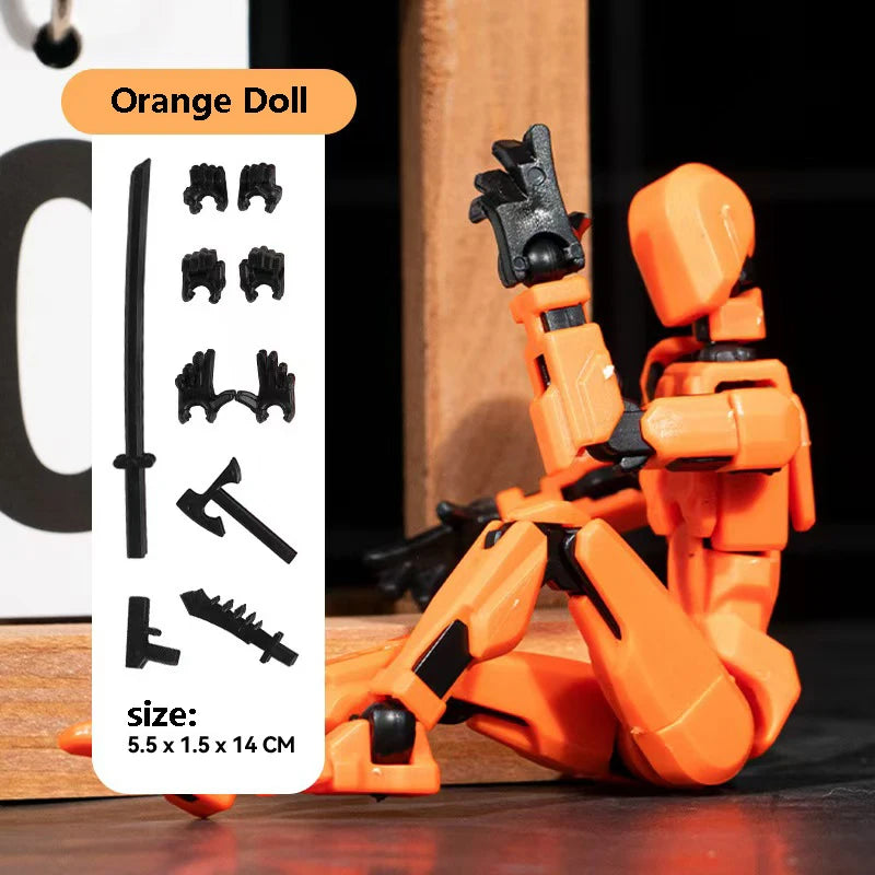 3D Multi-Jointed Movable Shapeshift Robot Joint Dog Creative Printed Mannequin Dummy Action Model Doll Toys for Children's Gifts