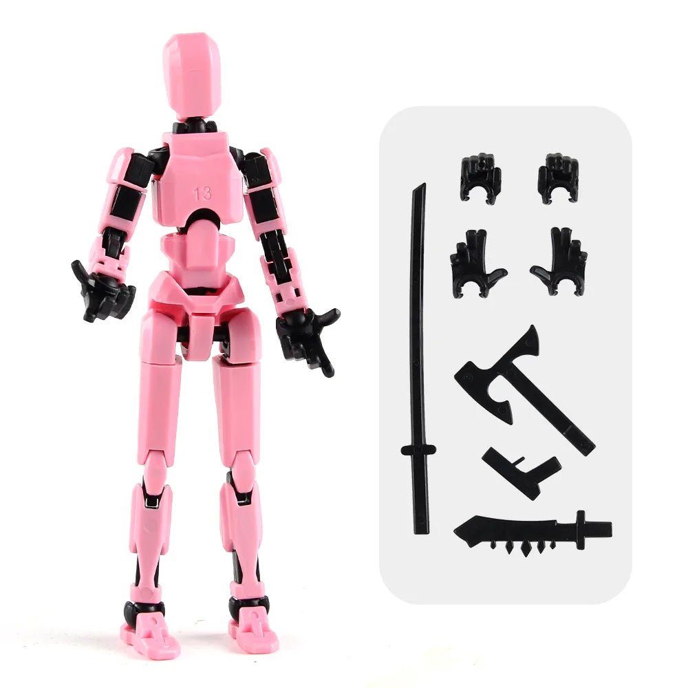 3D Multi-Jointed Movable Shapeshift Robot Joint Dog Creative Printed Mannequin Dummy Action Model Doll Toys for Children's Gifts