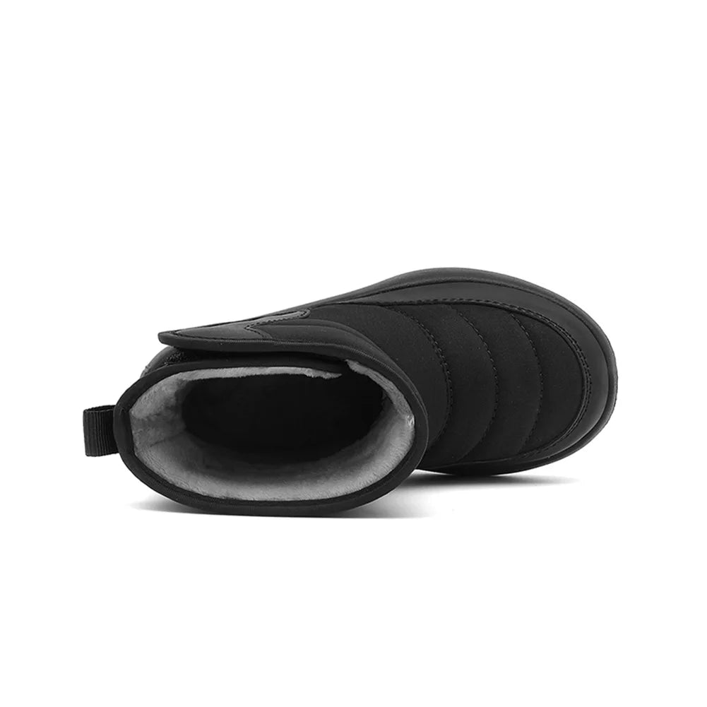 Boys Girls Snow Boots Warm Fur Lined Winter Shoes Anti-Slip Winter Boots Winter Snow Boots for Outdoor