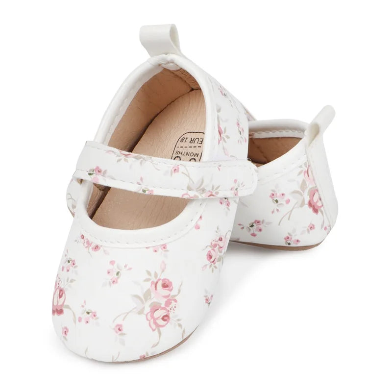 Infant Girls Sparkly Sequin Mary Jane Shoes Glittery Soft PU Leather Non-slip Sole First Walker Shoes for Toddlers