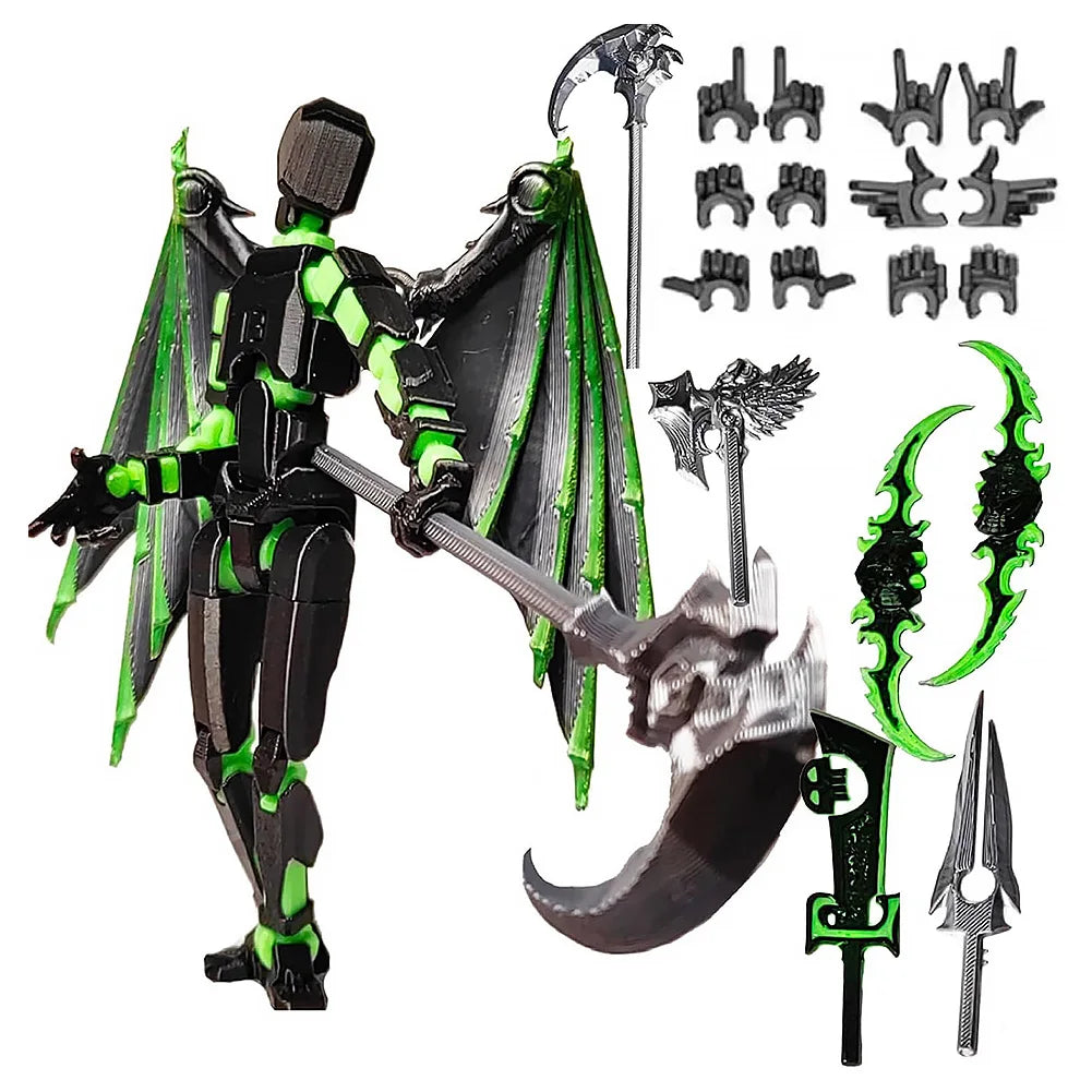 13 3D Printed Action Figure with Multiple Accessories Action Figures Toys Action Figure Dummy Desk Decoration Gifts for Him