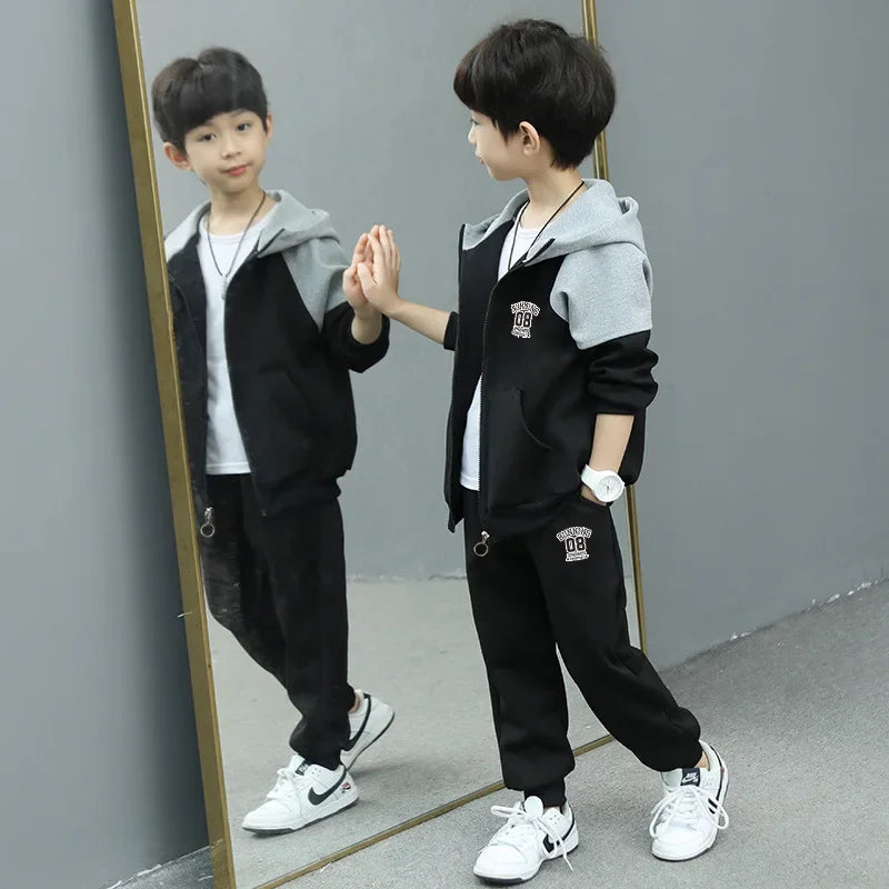 Boys New Arrival Fashionable Baby Trendy Brand 2-piece Set Cool Kids Clothes For Little Ones
