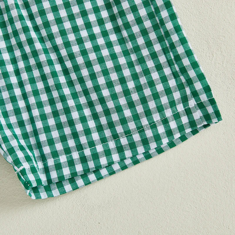 Toddler Boys Summer Outfits Golf Embroidery Short Sleeve T-Shirts Elastic Waist Shorts 2Pcs Clothes Set