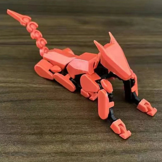 13 Robot Dog Action Figure Multi-Joint Movable Robot Dog Stress Relief Dog Figures Toys Desktop Decorations