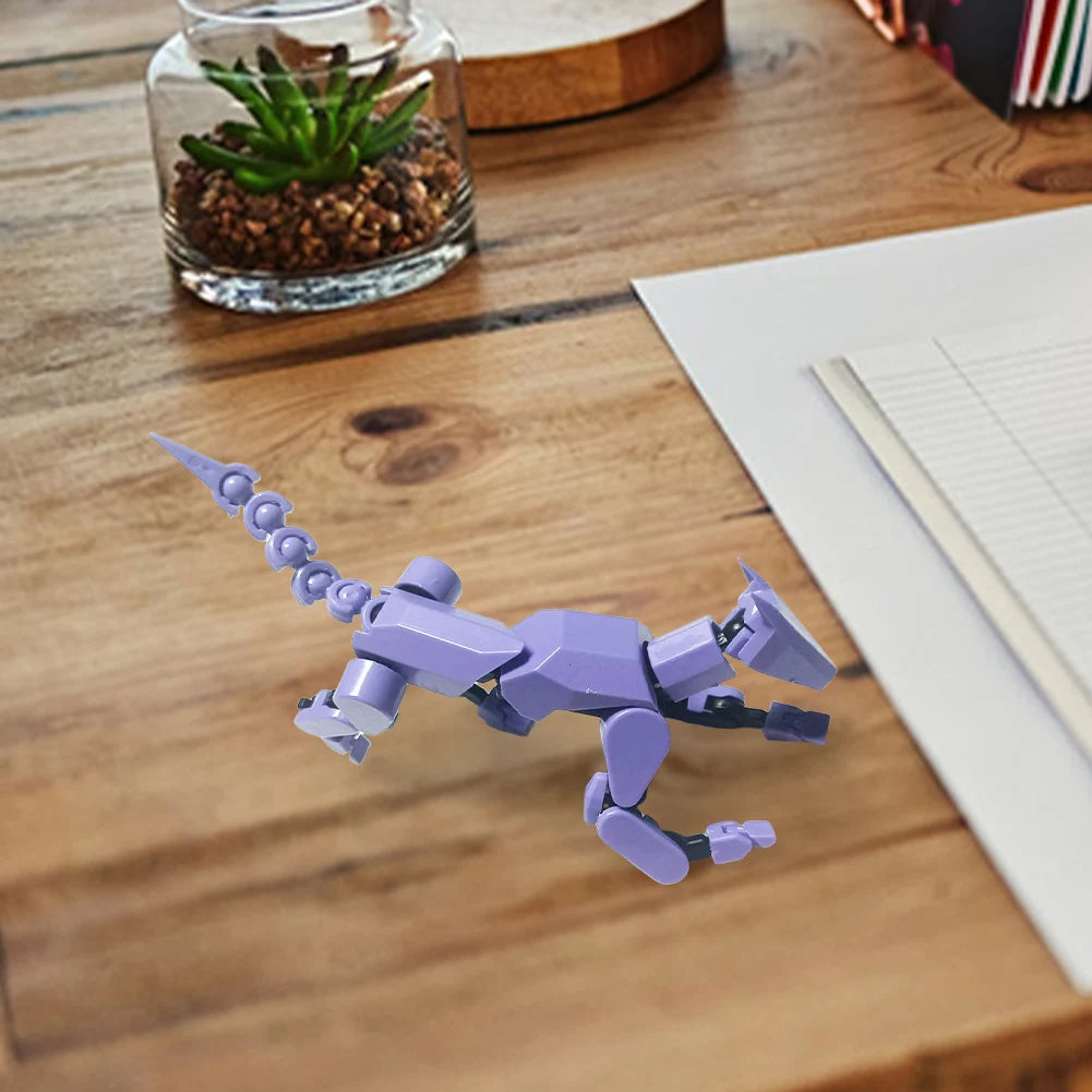 13 Robot Dog Action Figure Multi-Joint Movable Robot Dog Stress Relief Dog Figures Toys Desktop Decorations