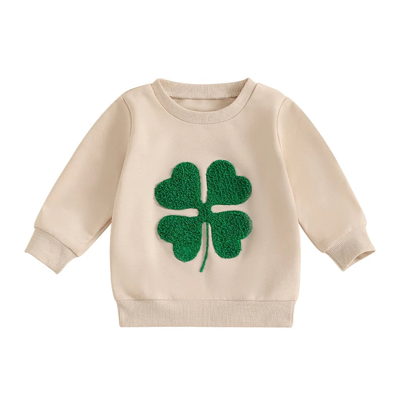 St Patrick s Day Green Shamrock Print  for Infant Baby Toddler