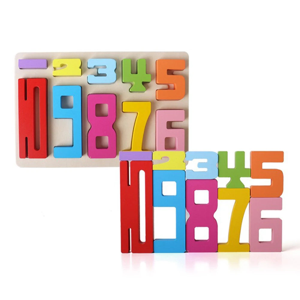 Number Stacking Blocks Preschool Learning Activities Montessori Toys Balance Competition Toy for 3+ Years Old Kids