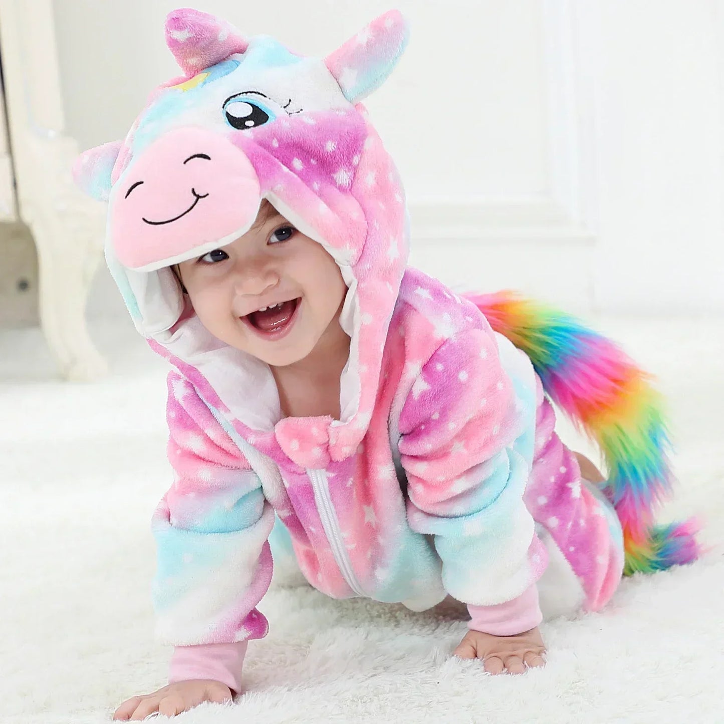 Baby Rompers Winter Lion Costume For Girls Boys Toddler Animal Jumpsuit Infant Clothes Pajamas Kids Overalls