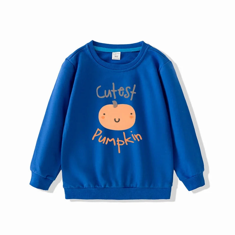 autumn full sleeve kids crewneck printed sweatshirts pull over children's hoodies boys clothing girls tops