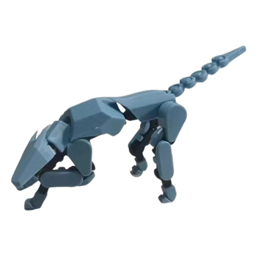 13 Robot Dog Action Figure Multi-Joint Movable Robot Dog Stress Relief Dog Figures Toys Desktop Decorations