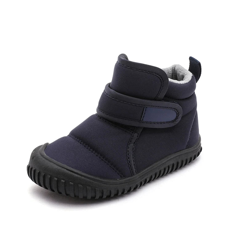 High Quality Kids Snow Boots Outdoor Anti-slip Waterproof Soft Plush Winter Short Boots Boys Warm Plush Boots