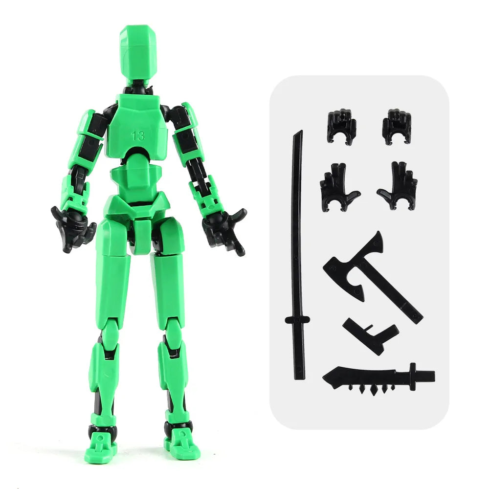 3D Multi-Jointed Movable Shapeshift Robot Joint Dog Creative Printed Mannequin Dummy Action Model Doll Toys for Children's Gifts