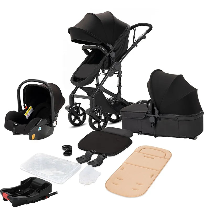 Stroller 3 in 1 Prams Baby Stroller Lightweight Stroller with carseat Foldable Stroller Newborn Stroller travel system stroller