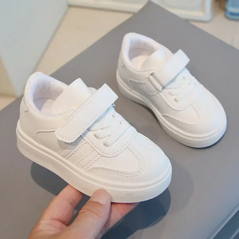 Boys Girls White Shoes Non-slip Soft Sole