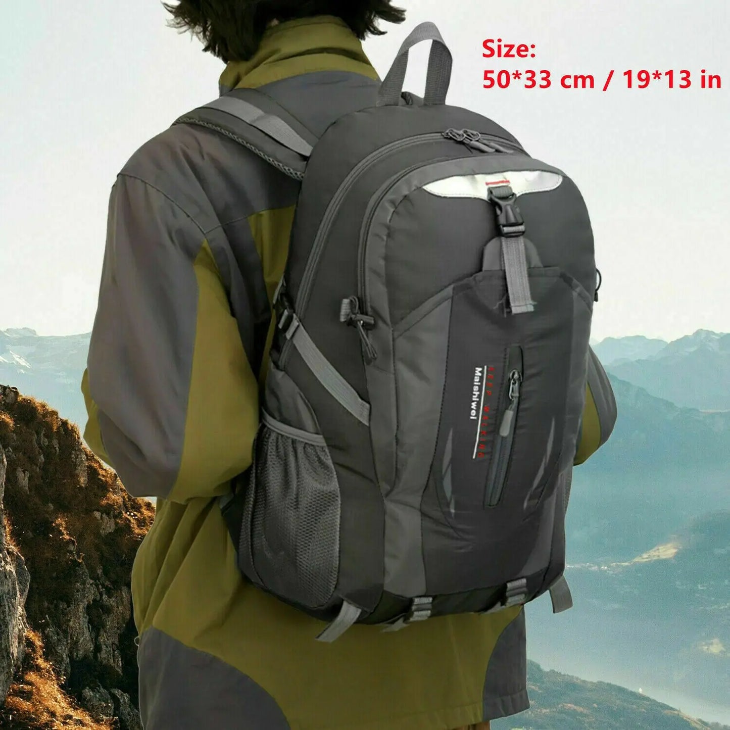 Backpack School Laptop Bag Travel Camping Hiking Rucksack Office Backpack