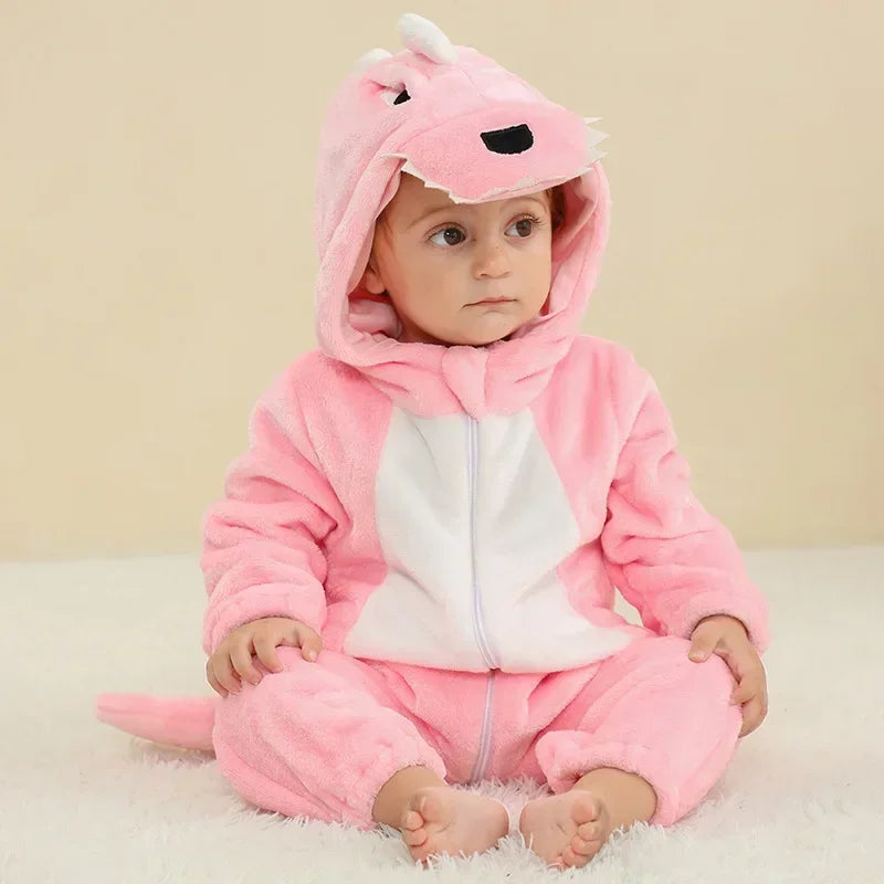 Baby Rompers Winter Lion Costume For Girls Boys Toddler Animal Jumpsuit Infant Clothes Pajamas Kids Overalls