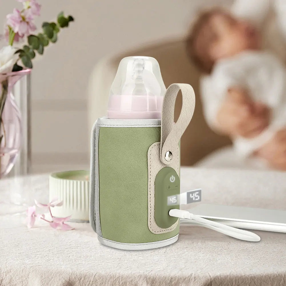 USB Milk Water Warmer Travel Stroller Insulated Bag Baby Nursing Bottle Heater Supplies for Outdoorbotella de agua para niños