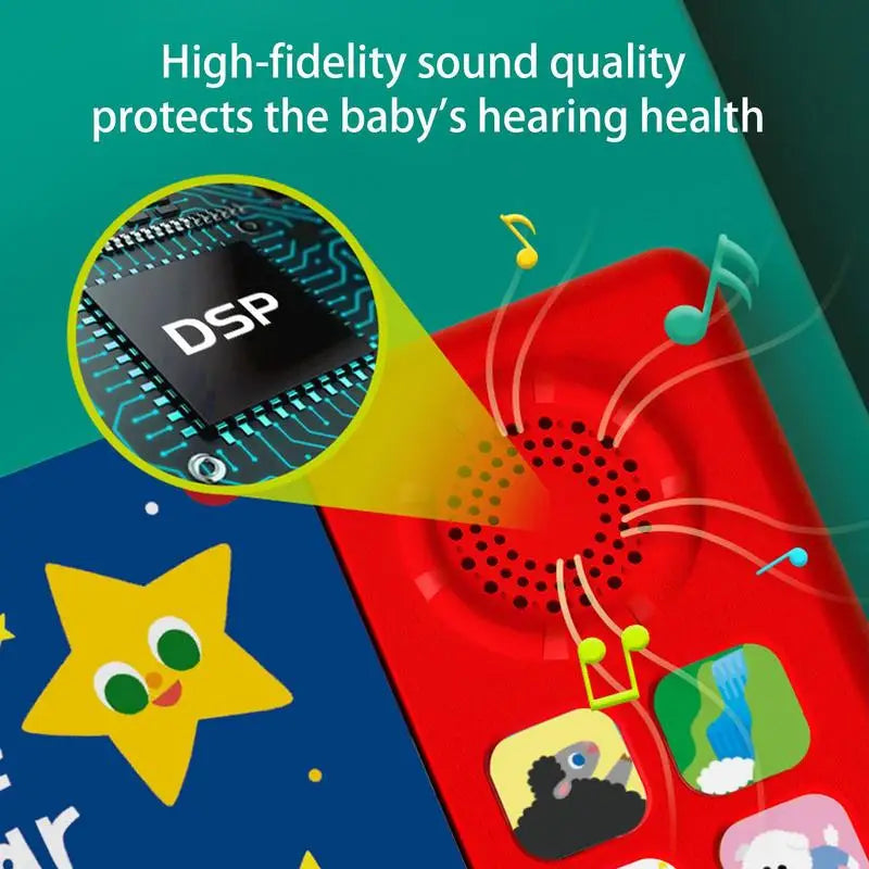 Nursery Rhyme Book Musical Learning Book 10 Nursery Rhymes English Enlightenment Teaching Aids for Boys and Girls