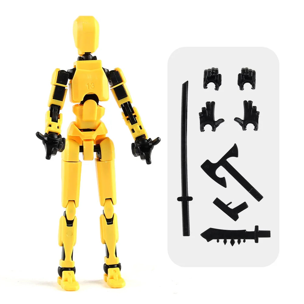 3D Multi-Jointed Movable Shapeshift Robot Joint Dog Creative Printed Mannequin Dummy Action Model Doll Toys for Children's Gifts