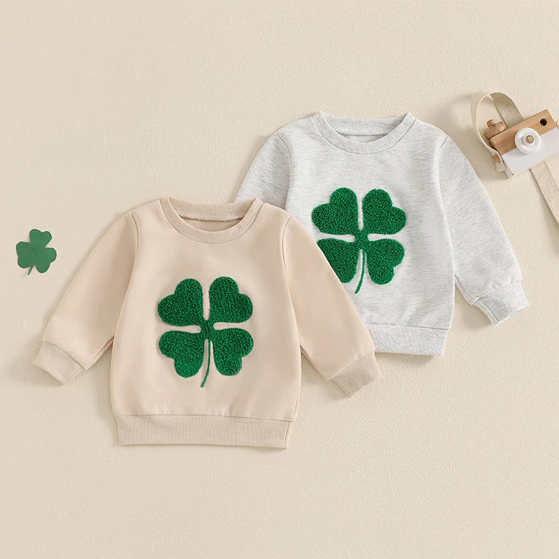 St Patrick s Day Green Shamrock Print  for Infant Baby Toddler