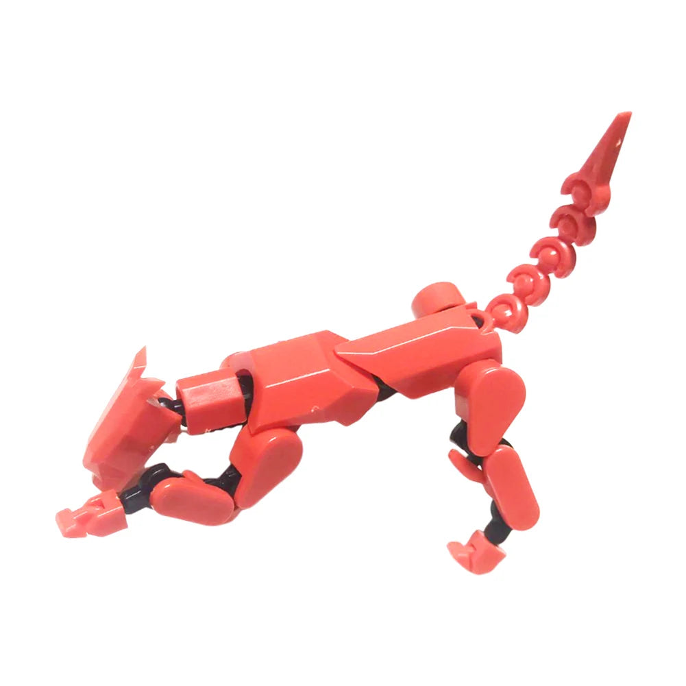 13 Robot Dog Action Figure Multi-Joint Movable Robot Dog Stress Relief Dog Figures Toys Desktop Decorations