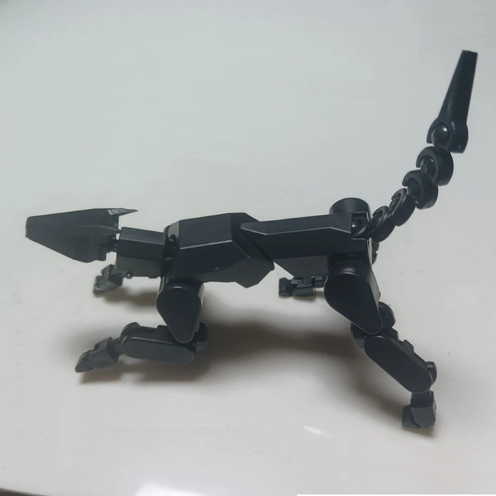 3D Multi-Jointed Movable Shapeshift Robot Joint Dog Creative Printed Mannequin Dummy Action Model Doll Toys for Children's Gifts