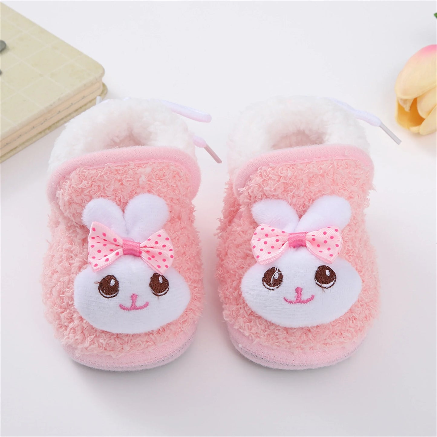 Infant Snow Boots Cozy Soft Sole Anti-Slip Winter Shoes for Babies First Walker Toddler Shoes for Boys and Girls