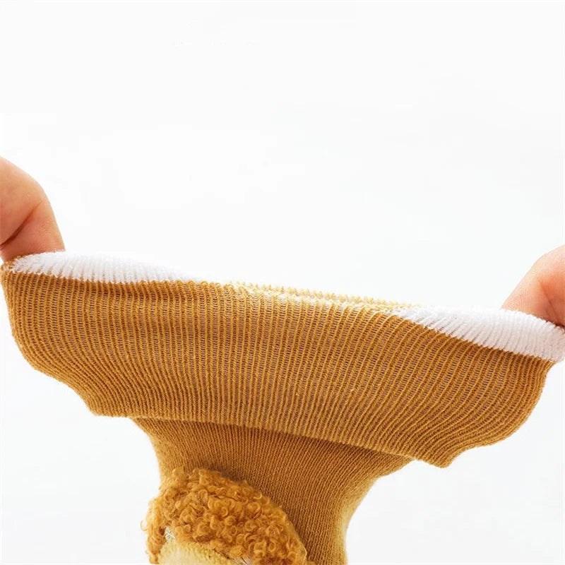 0-3Years Newborn Baby Girl Boy Socks Cute Cartoon Animal Socks Non-slip Toddler Floor Socks Winter Thicken Warm Socks for Infant