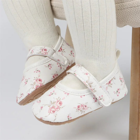 Infant Girls Sparkly Sequin Mary Jane Shoes Glittery Soft PU Leather Non-slip Sole First Walker Shoes for Toddlers