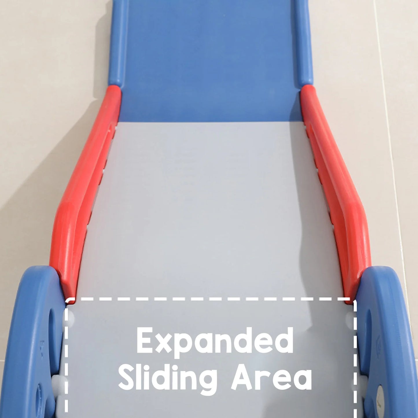 Toddler Indoor Slide for 0 To 3 Years Old Easy Assembly Dinosaur Shape Foldable Slide with Basketball Hoop Stairs