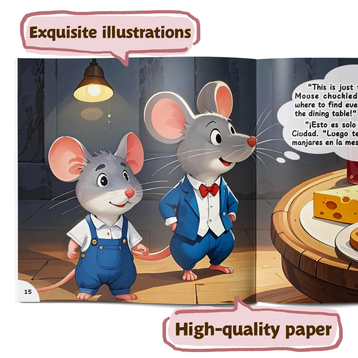 Children's Bilingual Fable Storybook Set - English-Spanish Edition | Complete Set of 5 Classic Fables