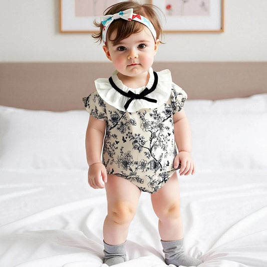 Adorable Baby Girls Cute Floral Print  Stylish Infant Clothes for Your Little One