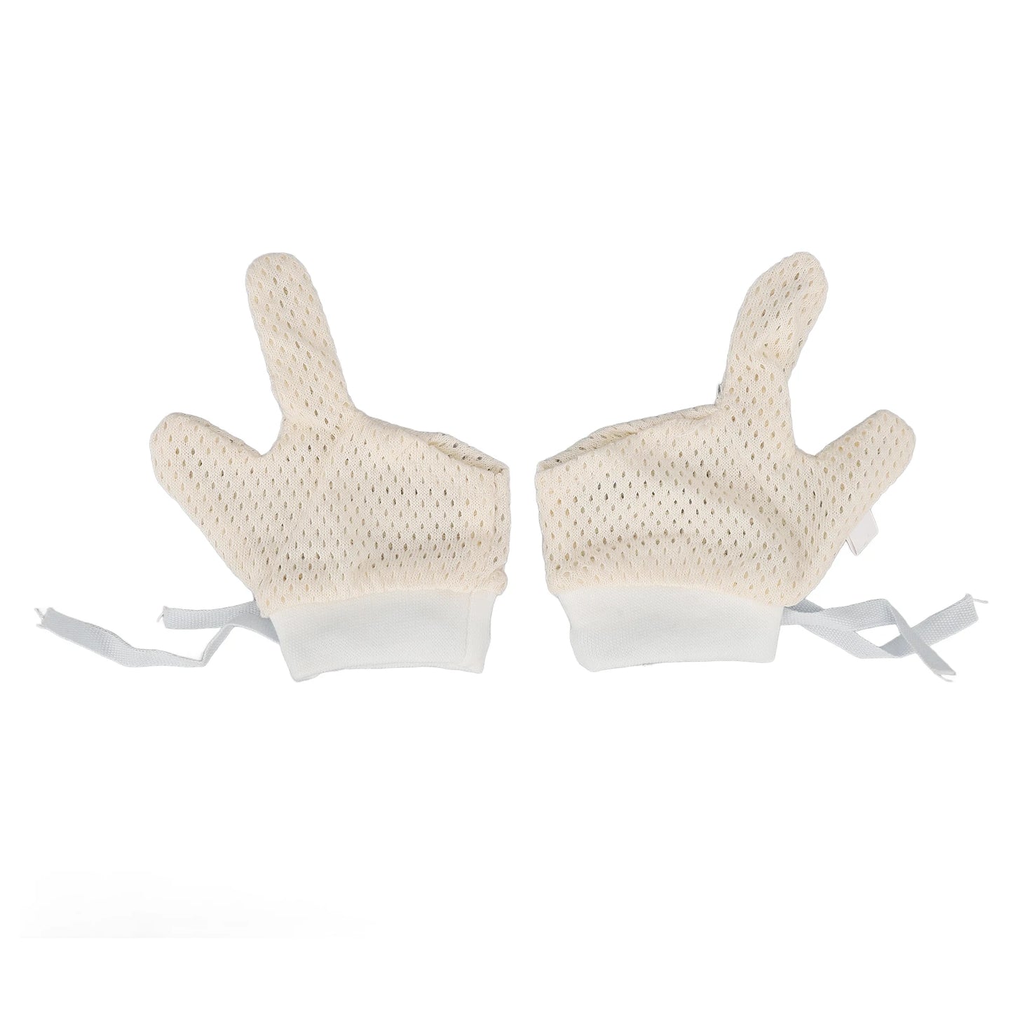 Baby Mittens Mesh Hand Gloves with Drawstring Scratch Free Unisex for Infants Newborns Boys Girls S