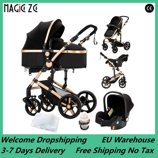 Stroller 3 in 1 Prams Baby Stroller Lightweight Stroller with carseat Foldable Stroller Newborn Stroller travel system stroller