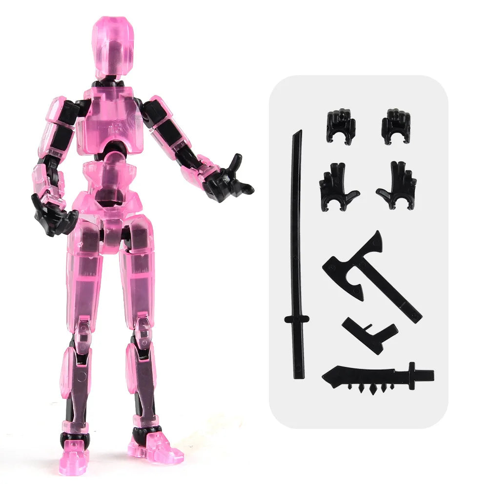 3D Multi-Jointed Movable Shapeshift Robot Joint Dog Creative Printed Mannequin Dummy Action Model Doll Toys for Children's Gifts